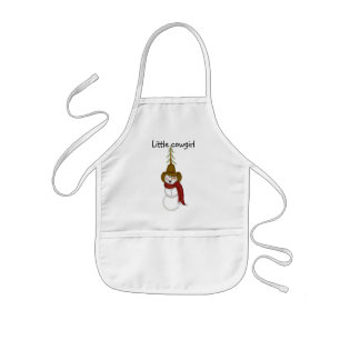 Kids Cowgirl or Cowboy Snowman Kids Apron