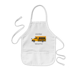 Kids Craft School Children Bus Personalised Apron