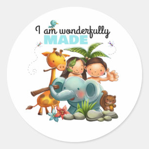 Kids Creation Bible verse stickers