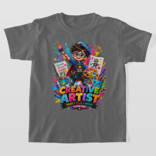 Kids Creative Artist Art Lover T-Shirt