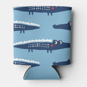 Kids Crocodile Pattern: Summer Playfulness. Can Cooler