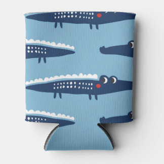 Kids Crocodile Pattern: Summer Playfulness. Can Cooler