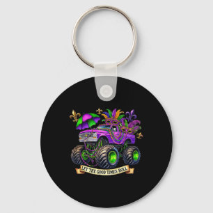 Kids Crush Mardi Gras Toddler Truck Funny Monster Key Ring