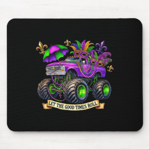 Kids Crush Mardi Gras Toddler Truck Funny Monster  Mouse Mat