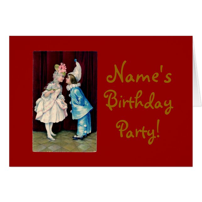 Kids Curtsy CHANGE COLOR ~ Card (Front Horizontal)