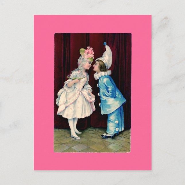 Kids Curtsy CHANGE COLOR ~ Postcard / Invitations (Front)