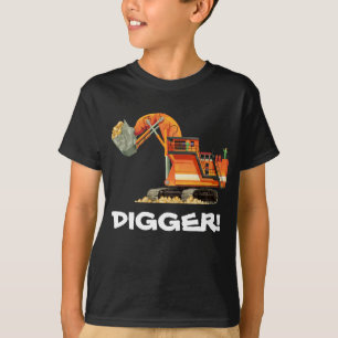 Kid's Custom Construction Truck Digger T-Shirt
