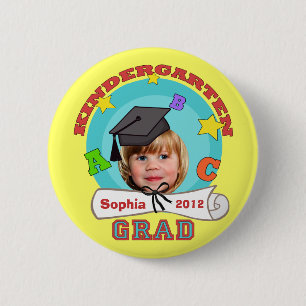 Kid's Custom Kindergarten Graduation Button