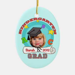 Kid's Custom Kindergarten Graduation Ornament