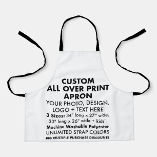 Kids' Custom Personalised All Over Print Apron