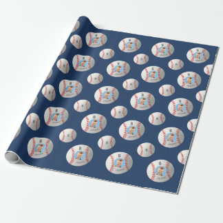 Kids Custom Photo Baseball Wrapping Paper