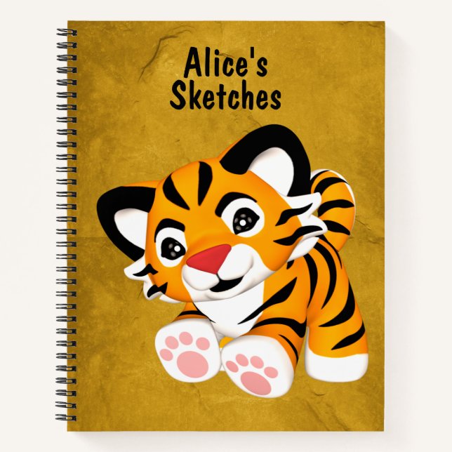 Kids Custom Sketch Notebook (Front)