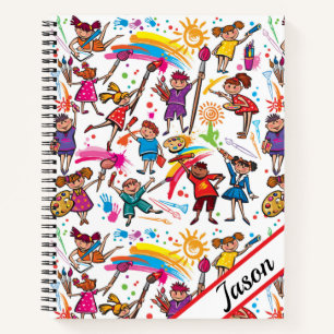 Kids Customise Sketch Notebook