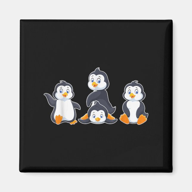 Kids Cute Animal Penguin  Magnet (Front)