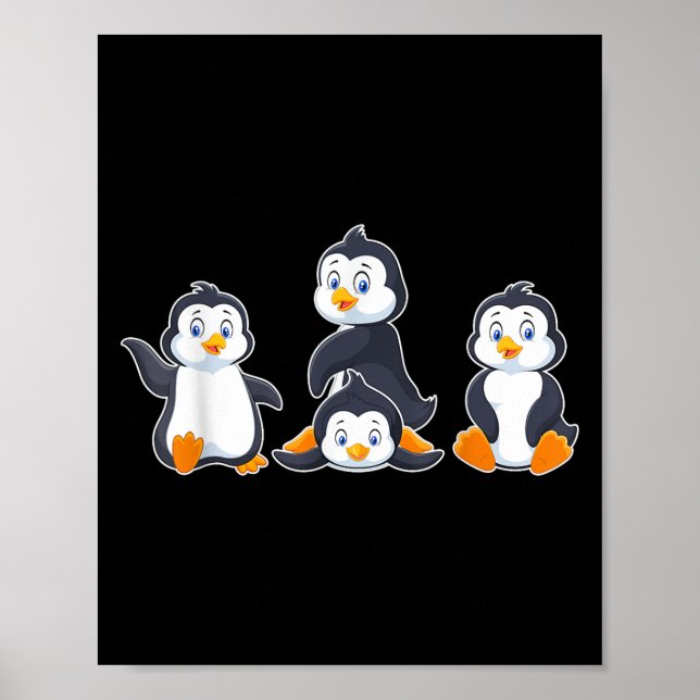 Kids Cute Animal Penguin  Poster (Front)