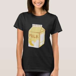 Kids Cute Banana Milk Kids Boys Girls Milk Toddl T-Shirt