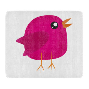 Kids cute bird cutting board