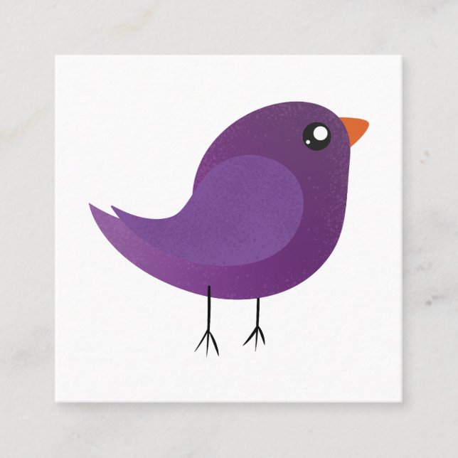 Kids cute birdy  appointment card (Front)