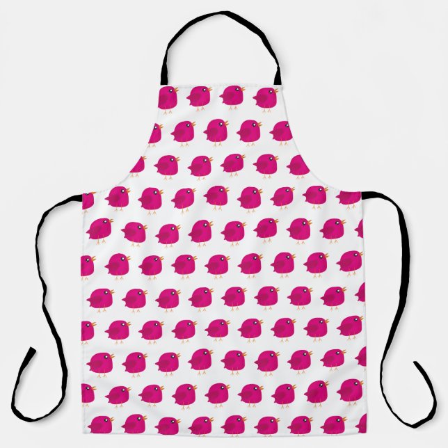 Kids cute birdy    apron (Front)