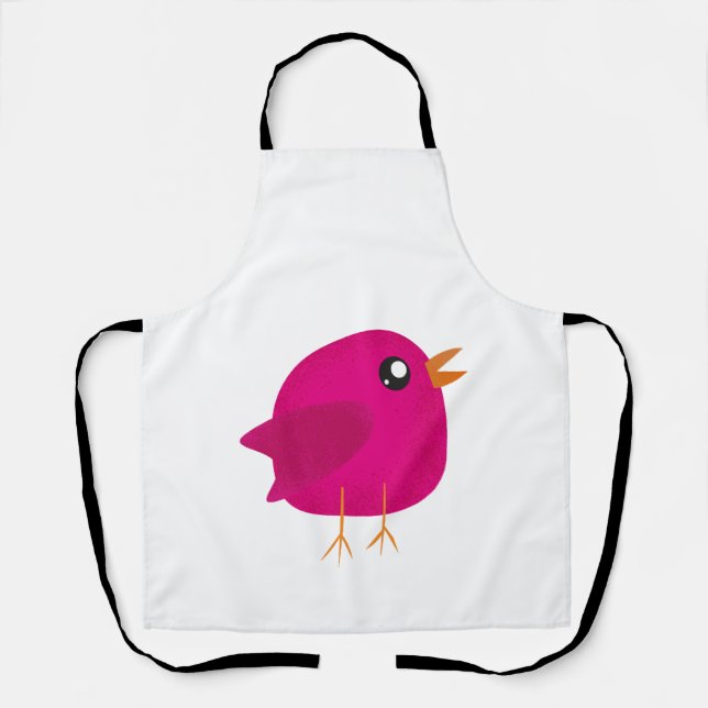 Kids cute birdy   apron (Front)