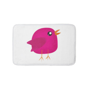 Kids cute birdy  bath mat