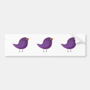 Kids cute birdy  bumper sticker