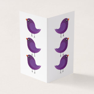 Kids cute birdy business card