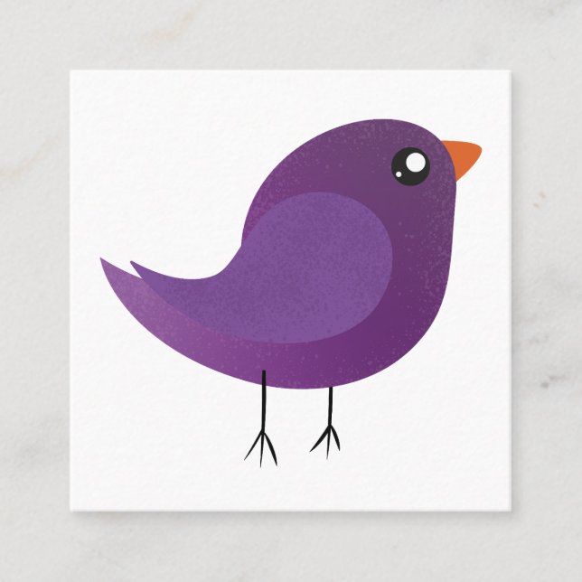 Kids cute birdy  calling card (Front)