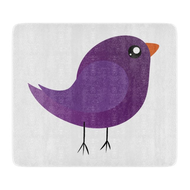 Kids cute birdy  cutting board (Front)