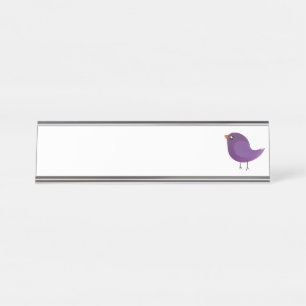 Kids cute birdy  desk name plate
