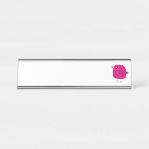Kids cute birdy desk name plate
