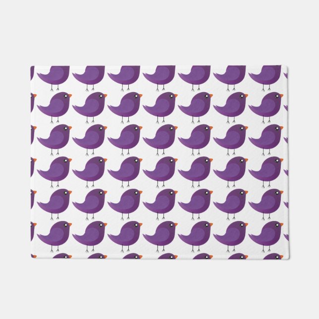 Kids cute birdy   doormat (Front)