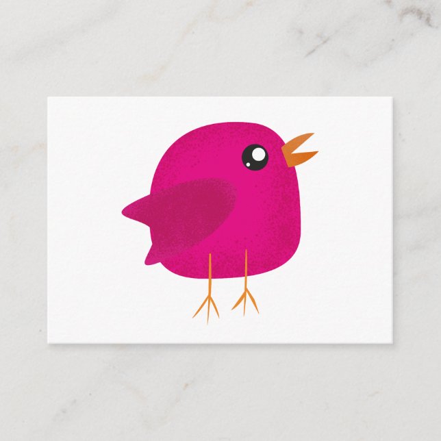 Kids cute birdy   enclosure card (Front)