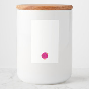 Kids cute birdy   food label