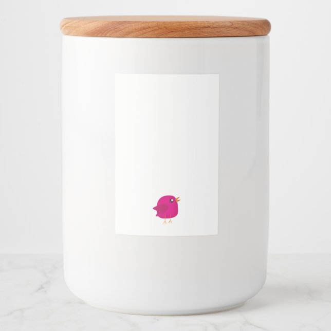 Kids cute birdy   food label (Front)