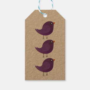 Kids cute birdy gift tags