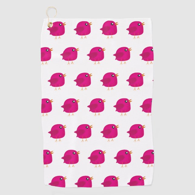 Kids cute birdy    golf towel (Front)
