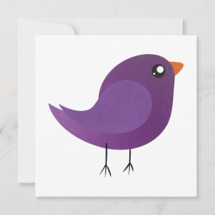 Kids cute birdy invitation