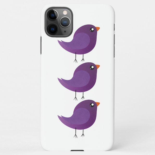 Kids cute birdy  iPhone case (Back)