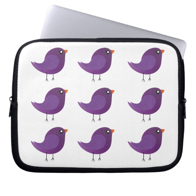 Kids cute birdy  laptop sleeve (Front)