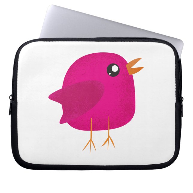 Kids cute birdy  laptop sleeve (Front)