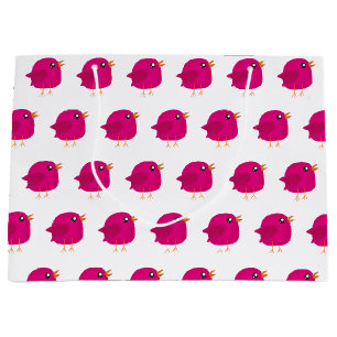 Kids cute birdy large gift bag