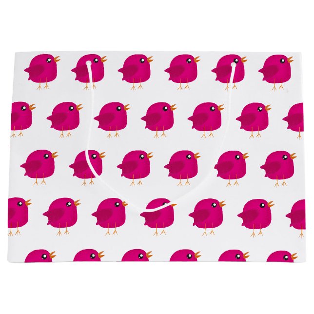 Kids cute birdy  large gift bag (Front)