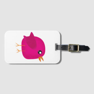 Kids cute birdy luggage tag