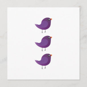Kids cute birdy menu
