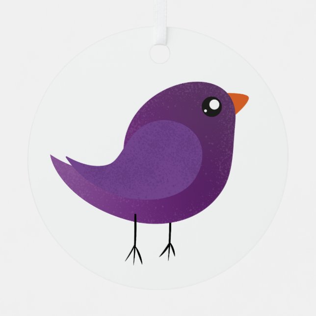 Kids cute birdy   metal tree decoration (Front)