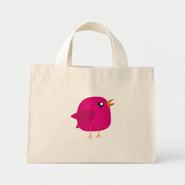 Kids cute birdy  mini tote bag (Front)
