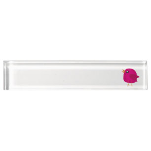 Kids cute birdy nameplate