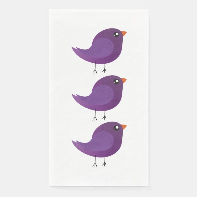 Kids cute birdy  napkin (Front)