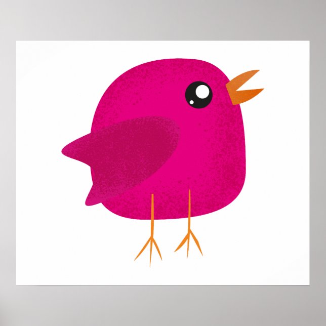 Kids cute birdy   poster (Front)